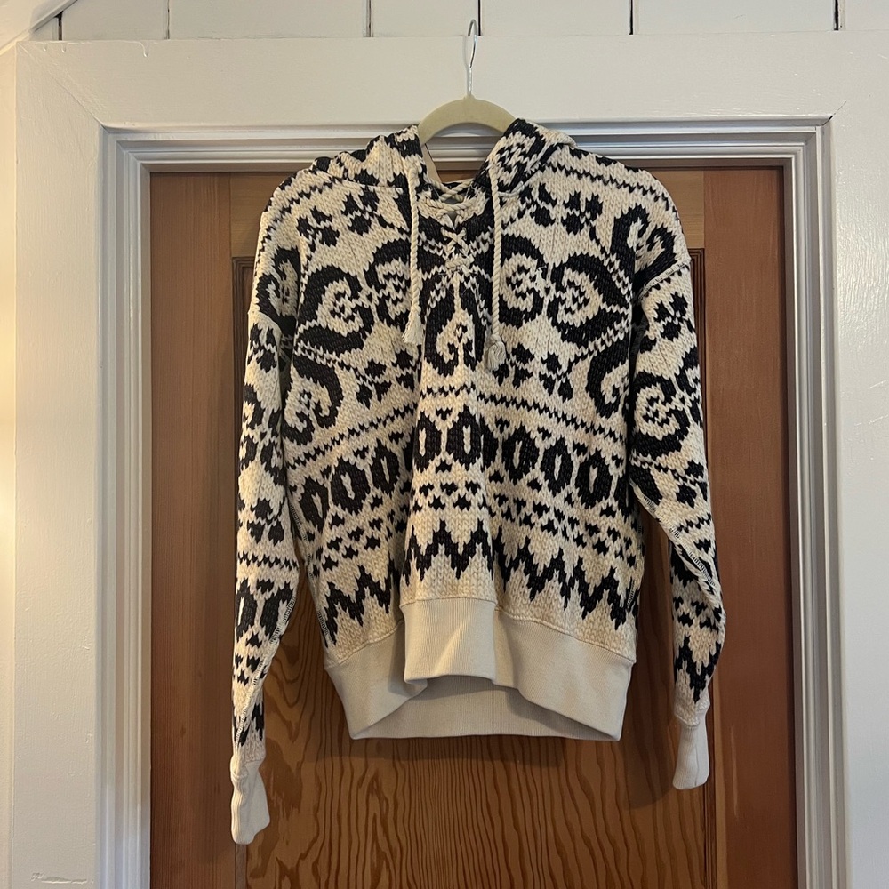Polo by Ralph Lauren Black and Cream Hoodie